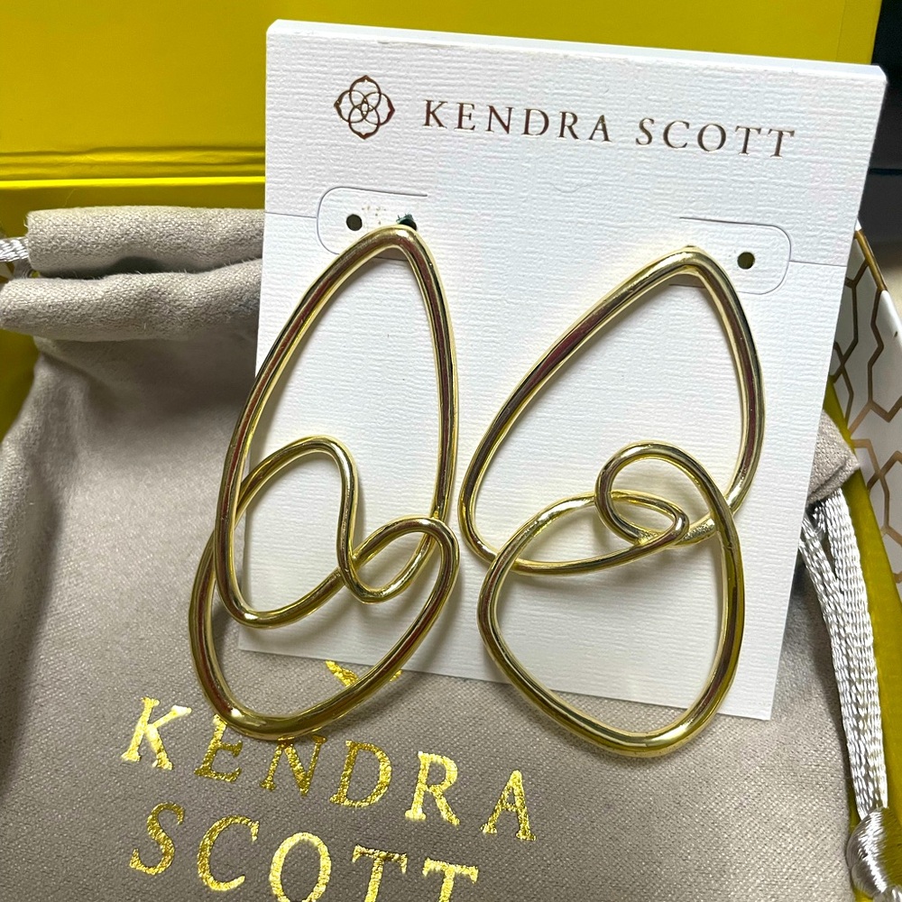 Scott Gold Sculptural Earrings